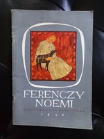 Ferenczy Noémi gobelin kiállításról retro múzeumi katalógus (1956).