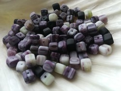 1Csom. / 130pcs cubes mixed glass for pearl - pearl lacing!