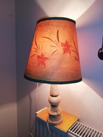 Antik márvány lámpa papír búrával