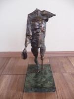 Imre Varga war-torn bronze statue