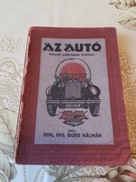 Antik autós műszaki könyv