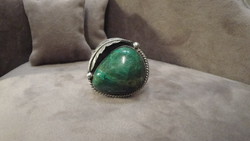 Silver ring with turquoise stone