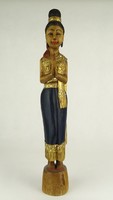1G100 large carved Thai woman statue 50.5 Cm