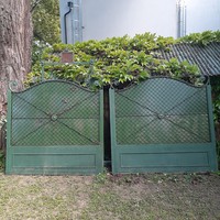 100-year-old Haidekker art nouveau wrought iron gate
