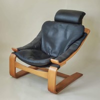 Cult leather relax armchair 70s