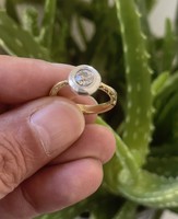 1 About Forit! Antique brilliant button ring 0.7 carats!