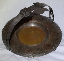 Antique silver-plated Art Nouveau serving bowl