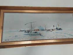 Szőcs László téli tájkép