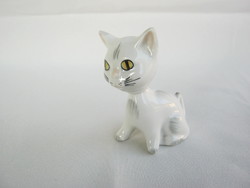 Retro ... Aquincumi porcelán figura nipp macska cica
