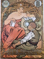 Alfons Mucha a szecesszió koronázatlan királya (1860-1939) múzeumi litográfia