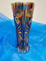 Nagyon szép Fenton Carnival üveg váza.