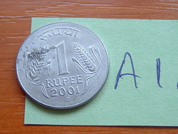 India 1 rupee 2001 (mk) (k, kremnica, slovakia) stainless steel