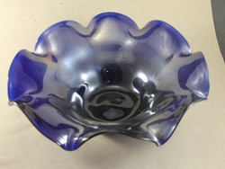 Szakított üveg kék asztalközép 703