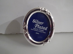 Photo holder - silver-plated - English - 7 x 6 cm - like new