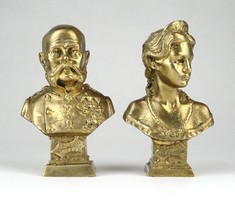1F810 hiss and Francis Joseph copper bust bust couple
