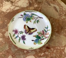 Herendi porcelan Viktória csészealj, 14 cm, 1930-as évekből, antik