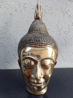 Ázsiai-Kínai Buddha fej-Antik-C1950