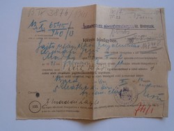 AV836.12 Idézés - A budapesti kir. büntetőtörvényszék -''Sajtó útján elövetett rágalmazás'' 1941