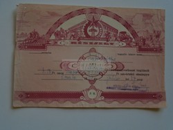 AV836.4  Békéscsaba - SZÖVOSZ Földműves Szövetkezeti részjegy, 1961