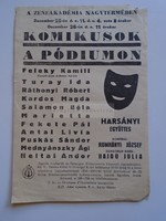 Av836.1 Comedians on the podium - 1954 feleky kamill turay ida Ráthonyi Róbert Harsányi ensemble
