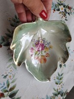 Iridescent, painted porcelain ornament, ashtray for sale!