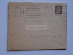 AV837.22 Második világháborús német (osztrák) gyászjelentés postázva Bécsből  -Srubar - Tomek 1944