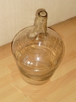 Graceful neck elegant giant 10-15 liter decor glass bottle 30 cm in diameter 52 cm high