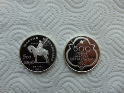 2 darab ezüst 500 forint 1990 PP LOT ! 2 X 28 gramm