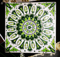Moroccan style ornament tiles