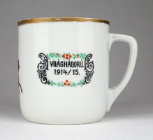 1F820 antique mz altrohlau i. World War II hussar porcelain mug commemorative mug 1914-15