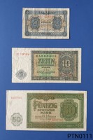 1948 német 50 pfennig, 10 / 50 márka lot