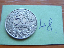 LENGYEL 50 GROSZY 1923 W Varsó, 98% nickel  48.