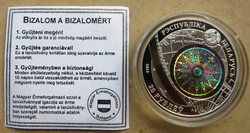 Belorusz/Fehéroroszország/ hologramos ezüst 20 rubel, 2010, Constitution vitorlás.