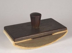 1G051 old wooden tapper ink drinker desk accessory