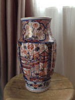 Antik IMARI kézzel festett porcelán váza