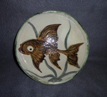 Fishy, fishy marked craft wall plate