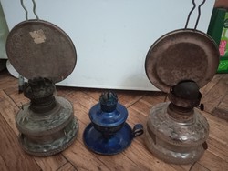 Három petróleum lámpa
