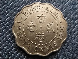 Hong Kong ii. Erzsébet 20 cents 1991 (id36459)