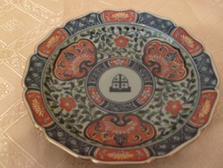 1951 antique Japanese gilded porcelain plate rarity in flawless condition for sale