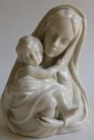 Metzler&Ortloff Madonna kisdeddel porcelánfigura