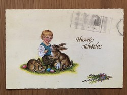 Aranyos Húsvéti képeslap - Hatvany Józsefné