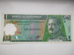 Guatemala 1 qutzales 2012 UNC  Polymer