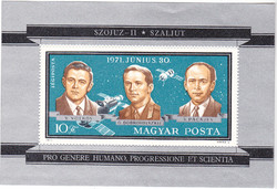 Hungary airmail stamp block 1971