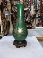 Oriental lacquer vase