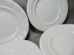 Klasszikus barokk mintás "  paraszt  " Zsolnay nagy lapos tányér főfogáshoz , 4 darab