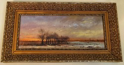 Tibor Bán landscape painting.
