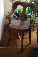 Chair with armrests - barber chair - renovated.