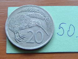 New Zealand new zealand 20 cents 1976 kiwi bird 50.