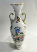 Herend porcelain Victorian patterned amphora vase