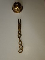 Copper chandelier component, ceiling rose and chain